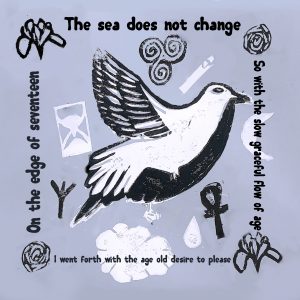 The Edge of Seventeen inspired lino print