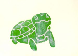 Malaysian Giant Turtle Print - Green