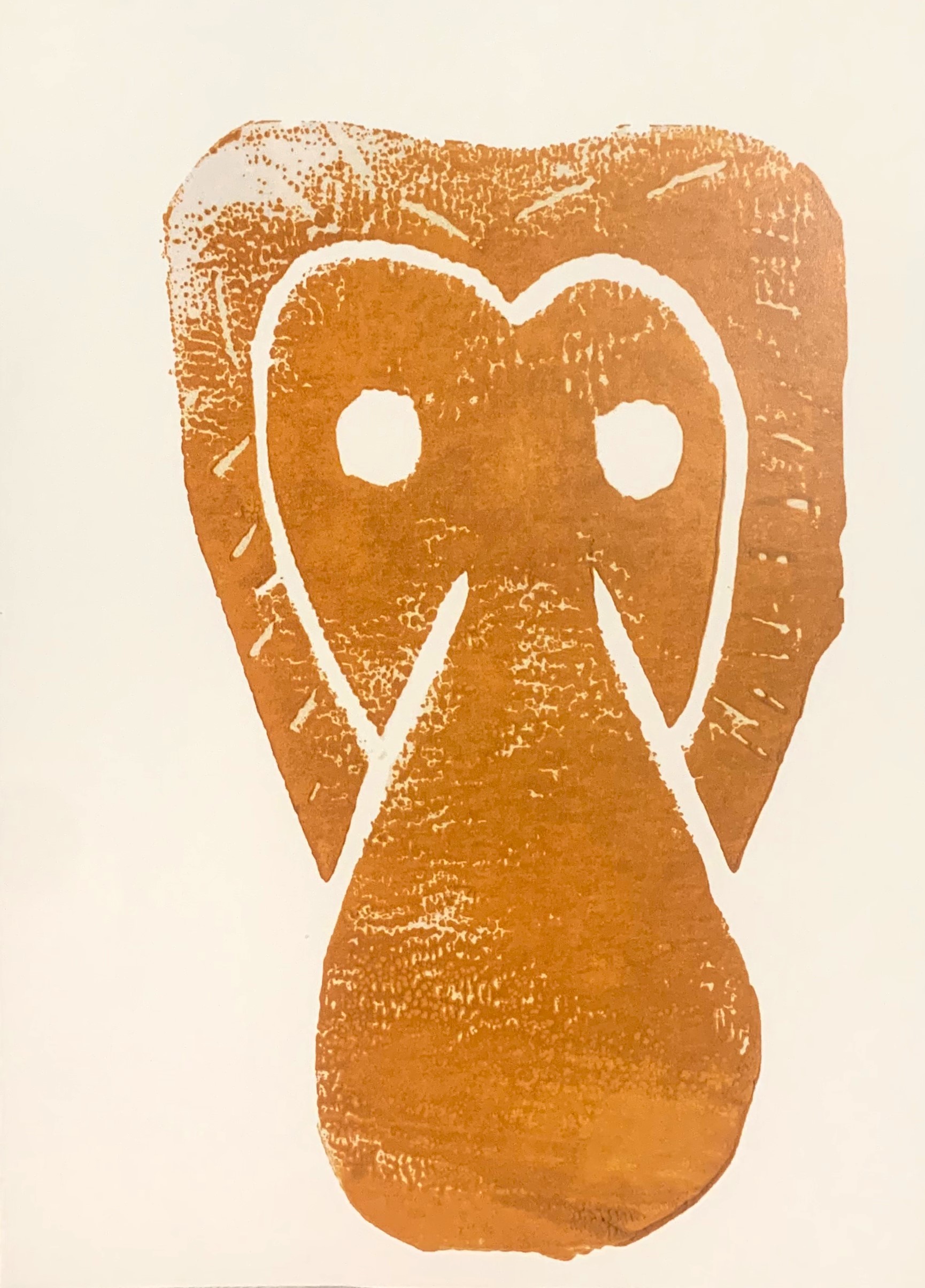 Proboscis Monkey Print - Orange