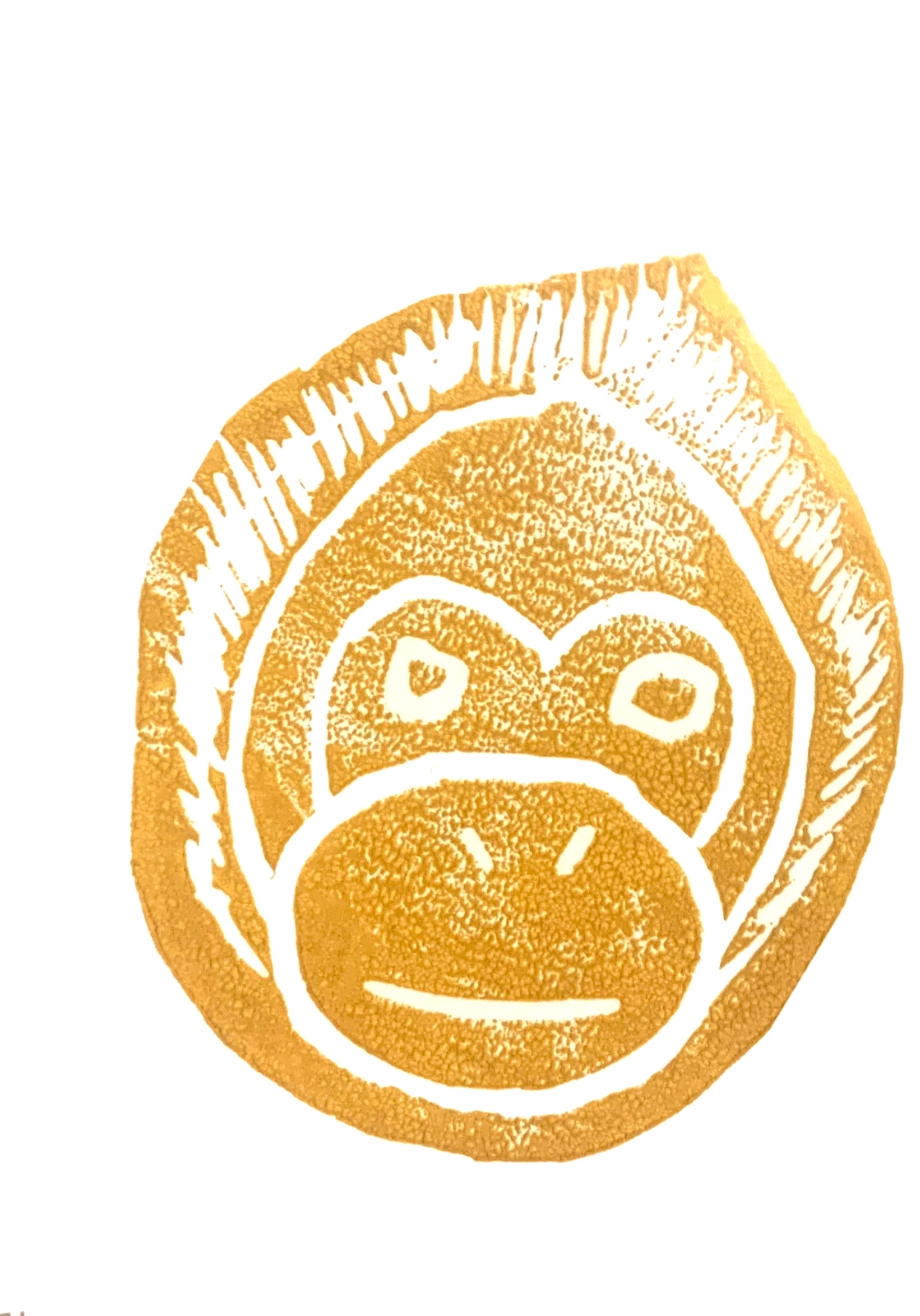 Orangutan Print - Orange