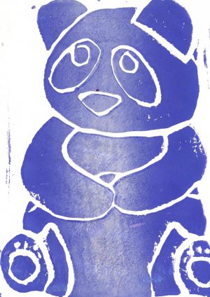 Giant Panda Print - Purple